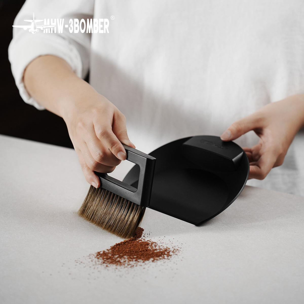 Cepillo de barista negro
