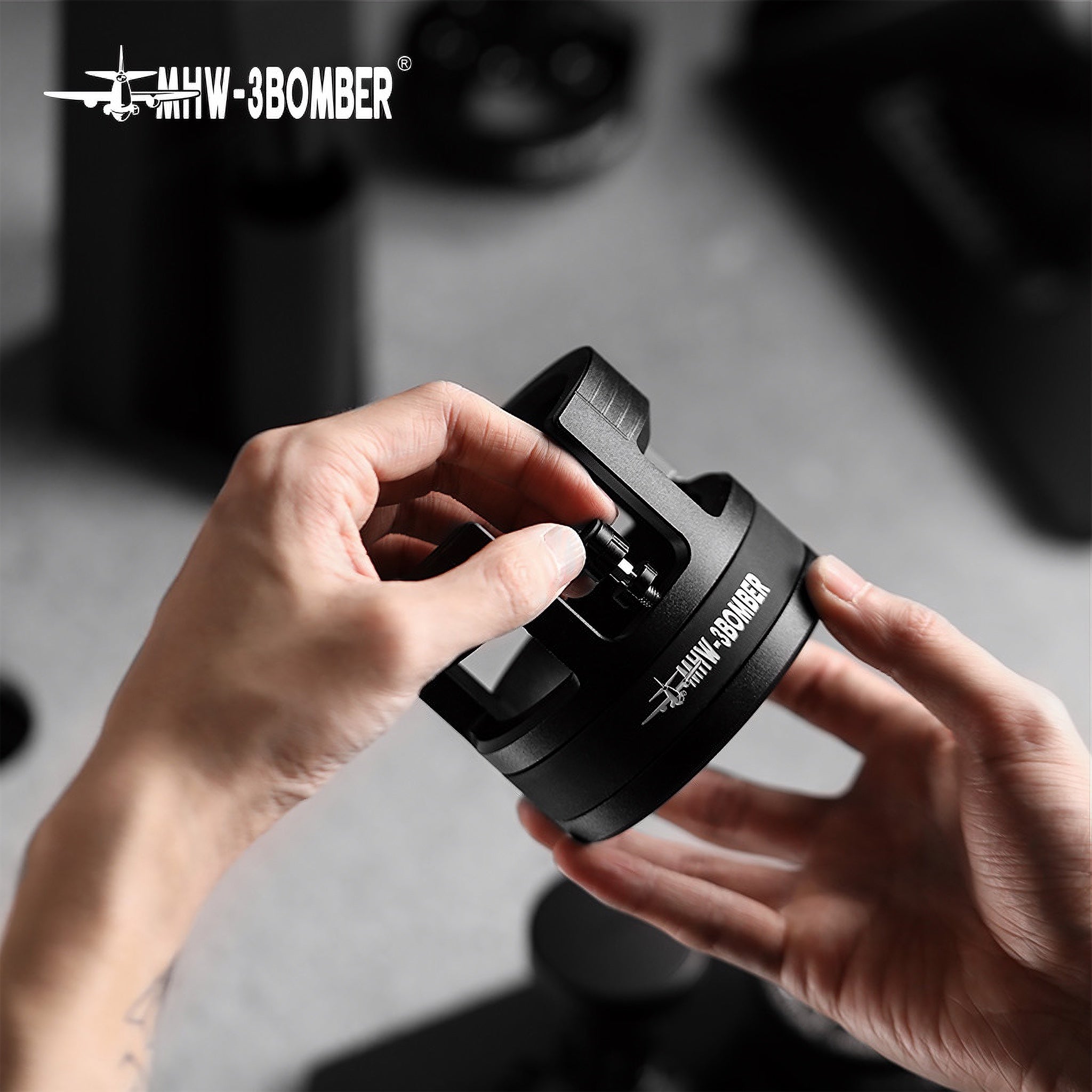 YU Series Portafilter Holder Black 58.35mm