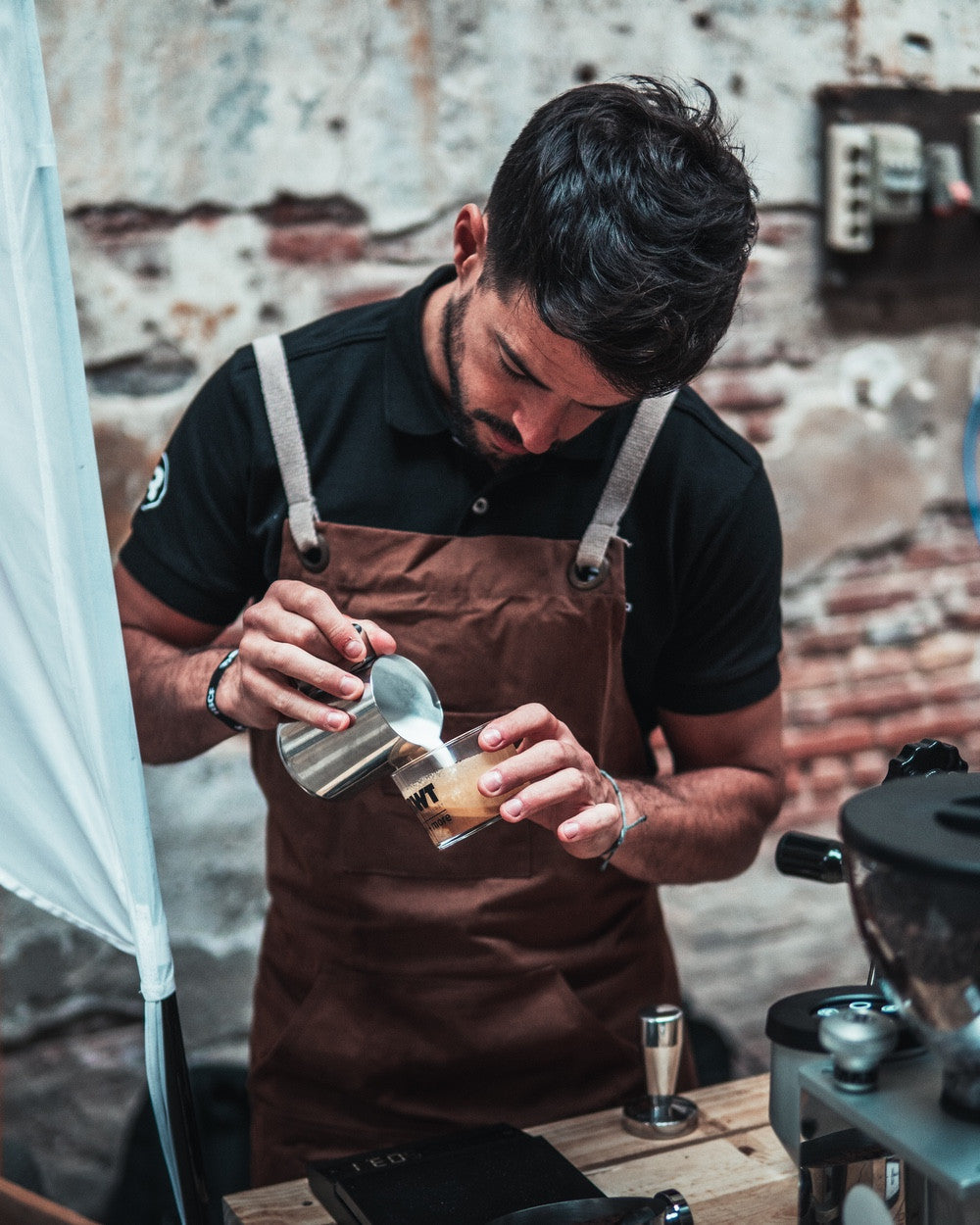 Barista Delantal Jeans Claro