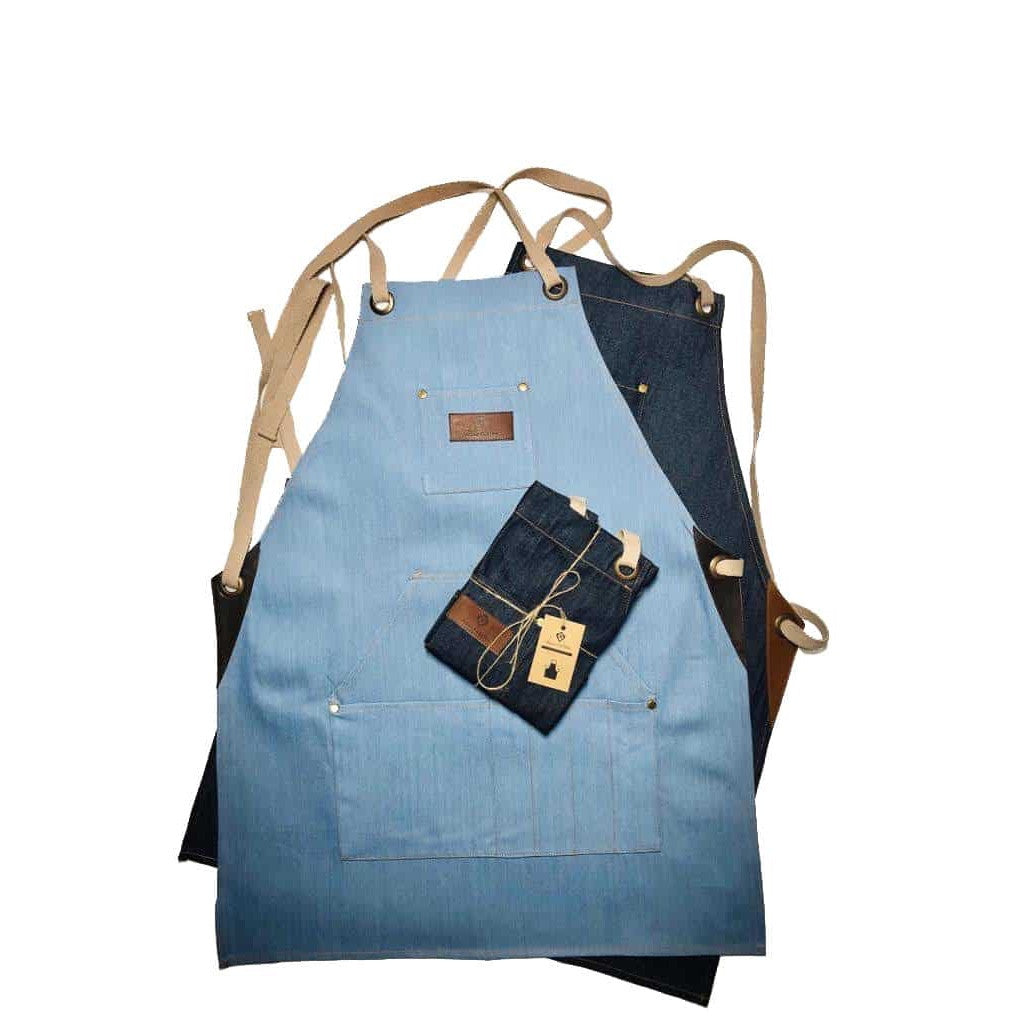 Barista Delantal Jeans Claro