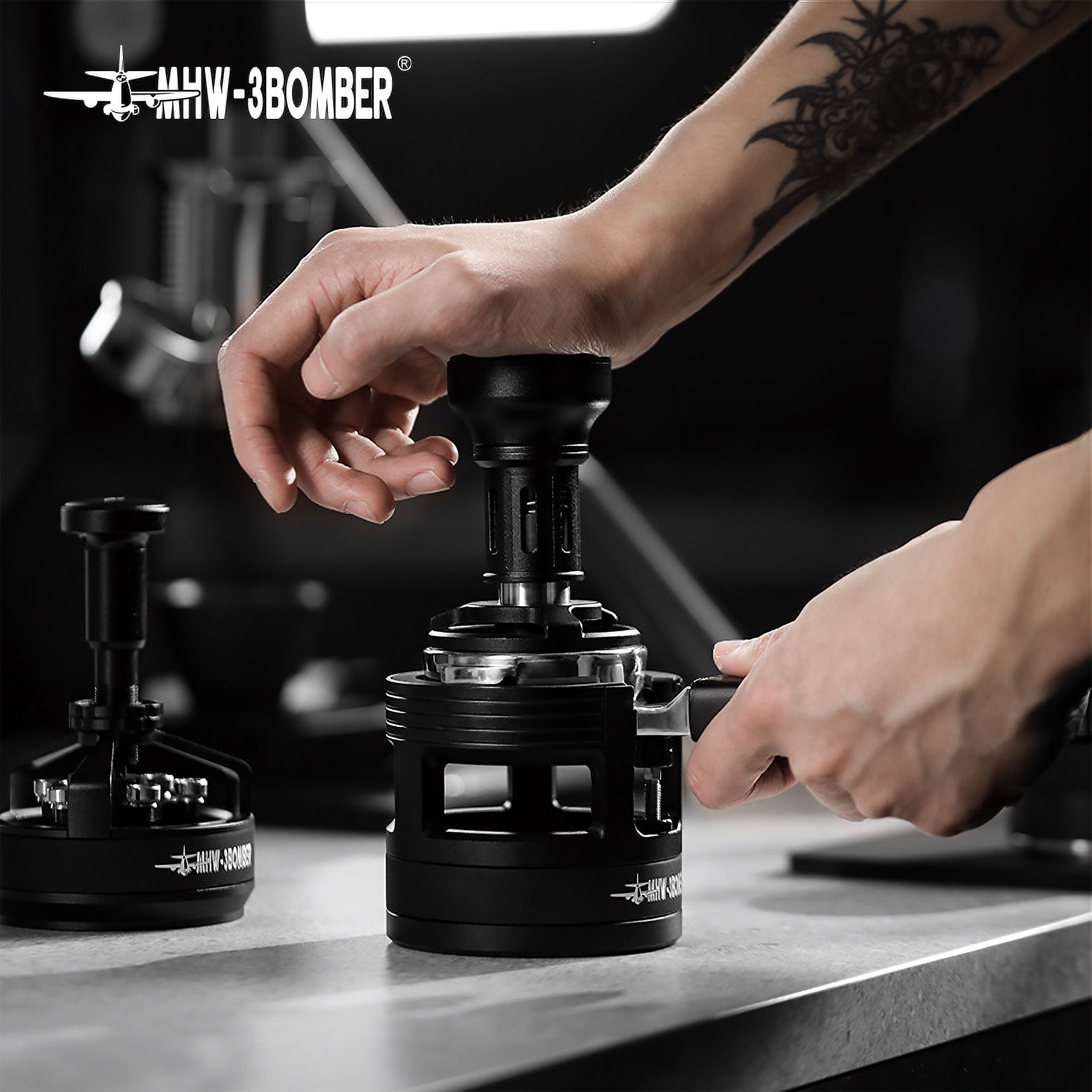 YU Series Portafilter Holder Black 58.35mm