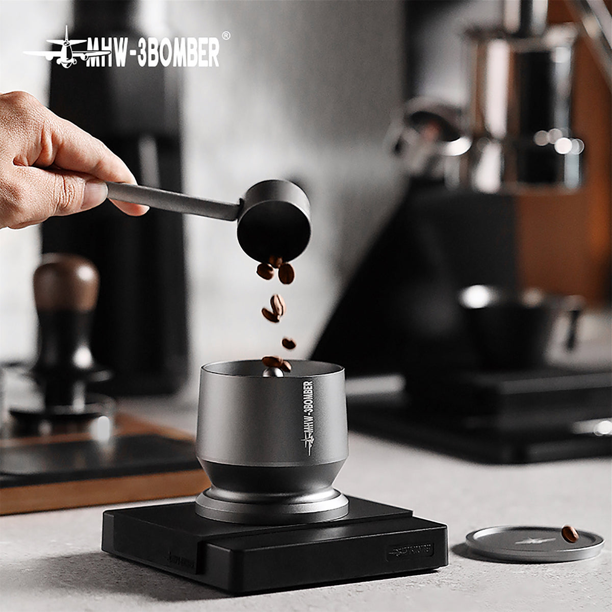 SE Pro Espresso Shaker Funnel Plata Espacial 58mm