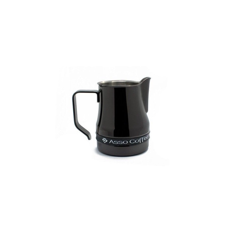 Jarra de leche Evolution anodizada en negro de 50 cl.