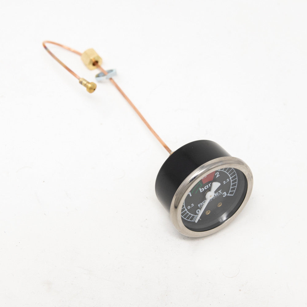 Rocket Boiler Pressure Gauge Black 0-3 Bar