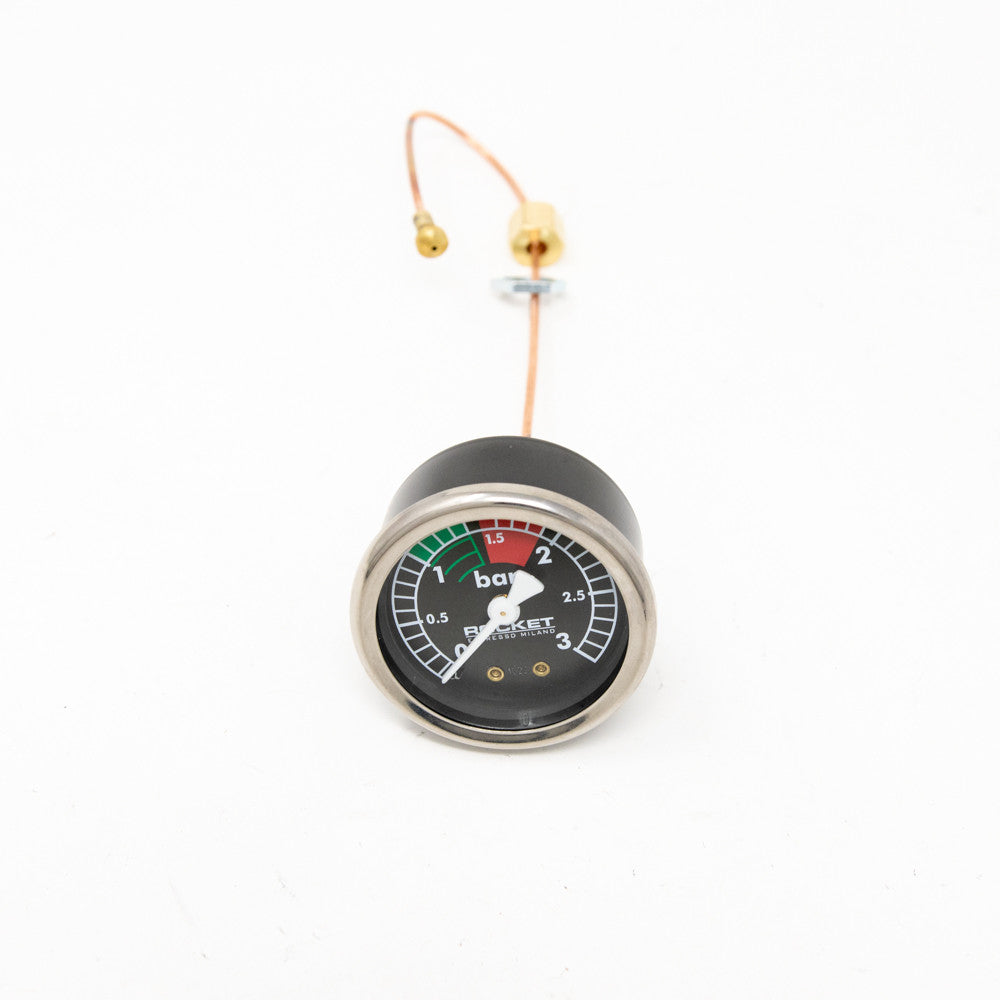 Rocket Boiler Pressure Gauge Black 0-3 Bar
