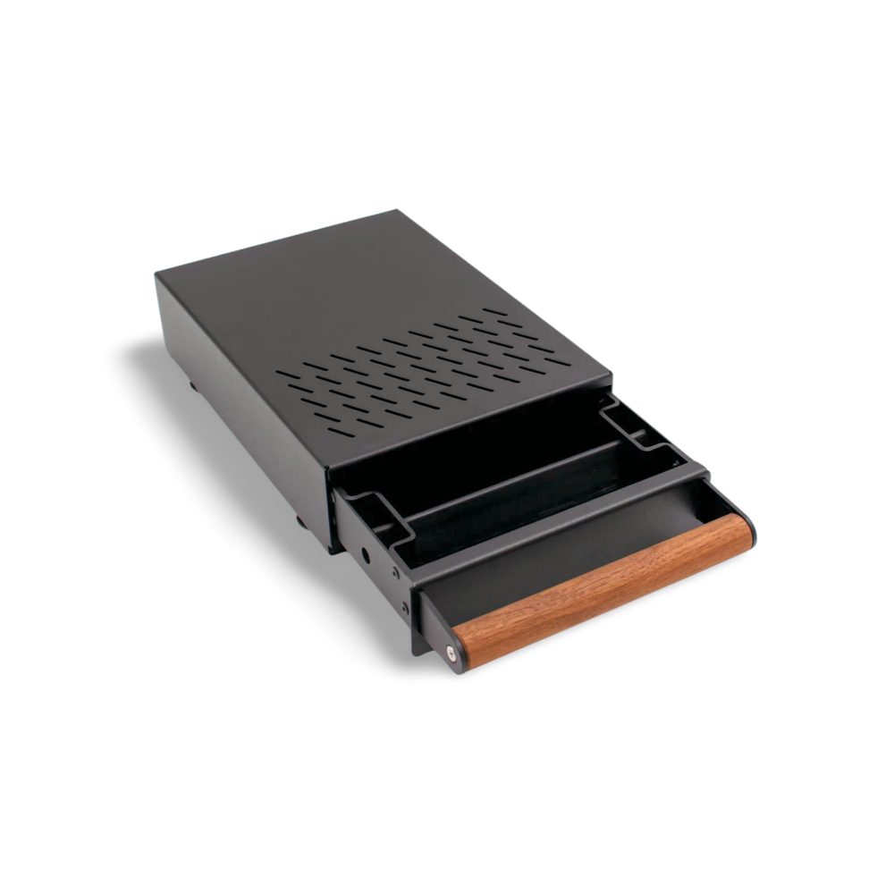 Cajón GC1 con tirador Nogal Mate Negro 280x370x100mm
