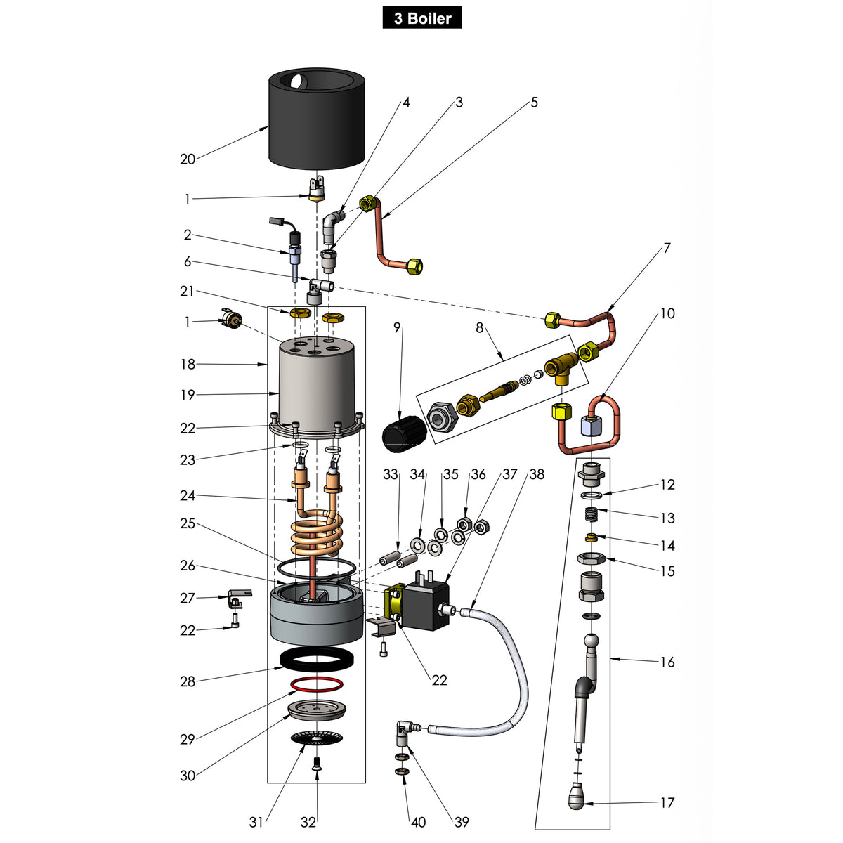 Profitec Go 1.0 Boiler