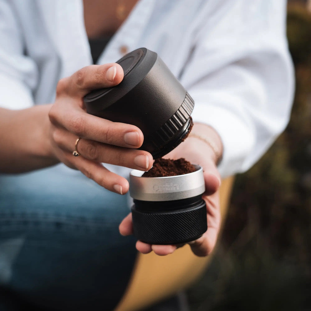Outin Fino Portable Coffee Grinder Tundra Brown
