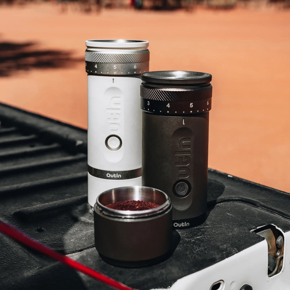 Outin Fino Portable Coffee Grinder Tundra Brown
