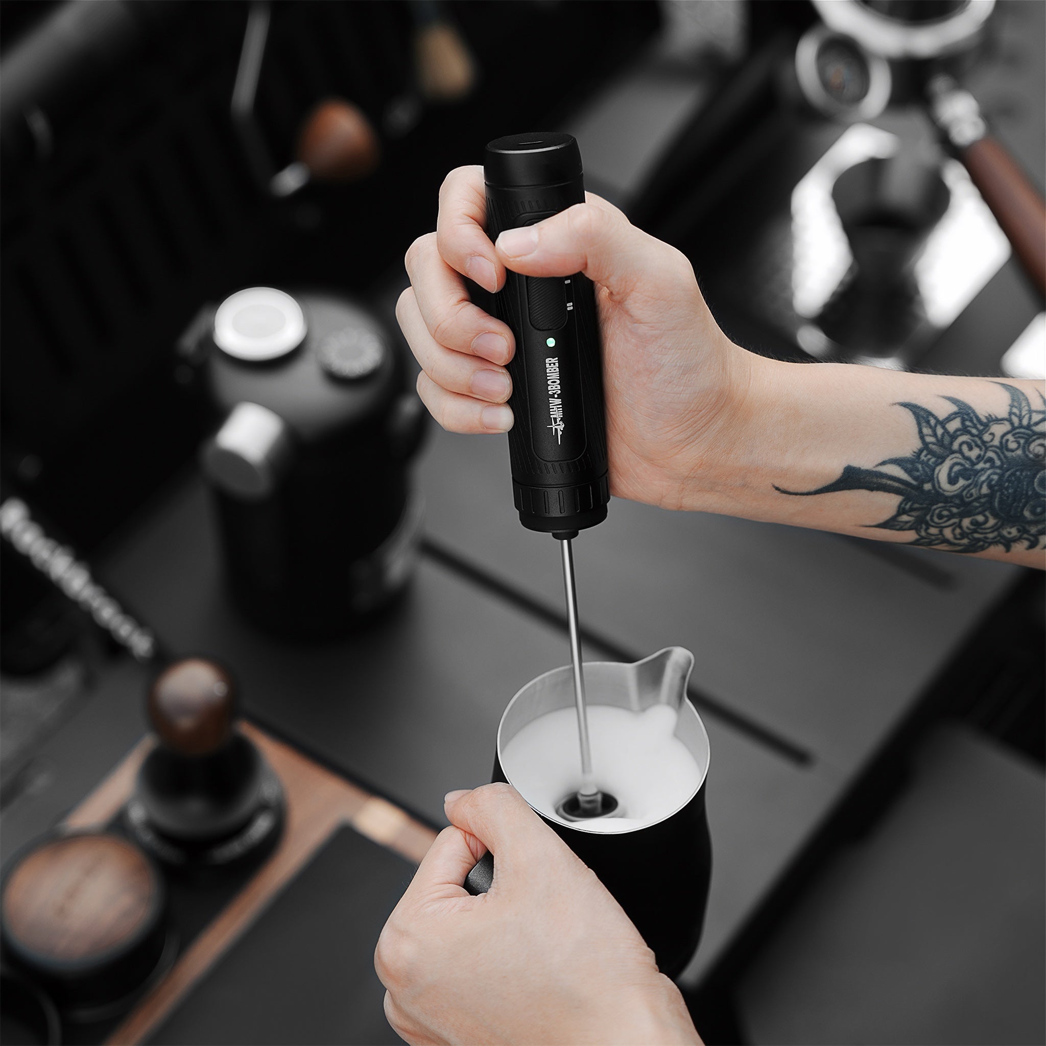 Magician Electric Milk Frother Black (1200mAh)