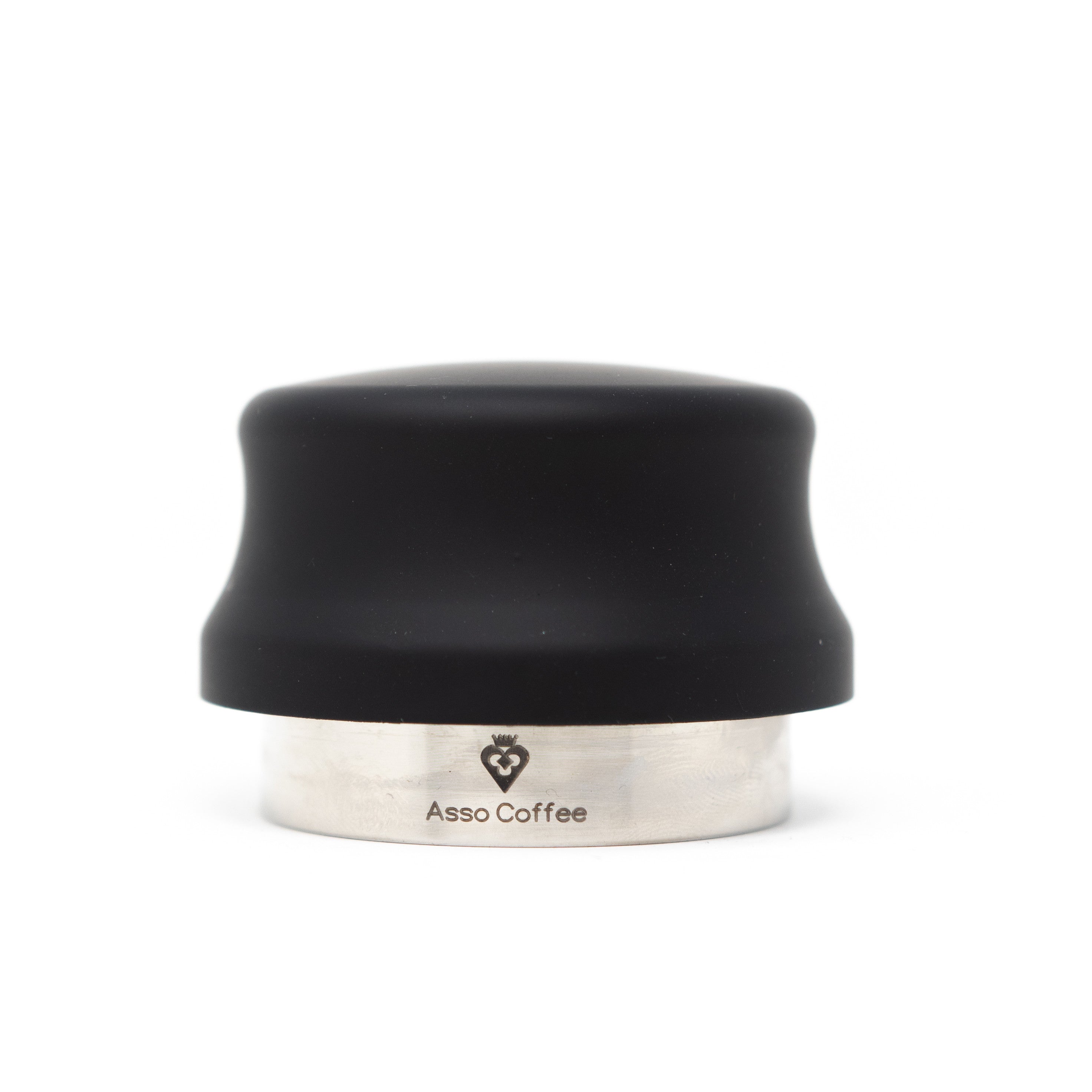 Prensa Tamper "THE KING" Suave al Tacto Negro Mate (58.5mm)