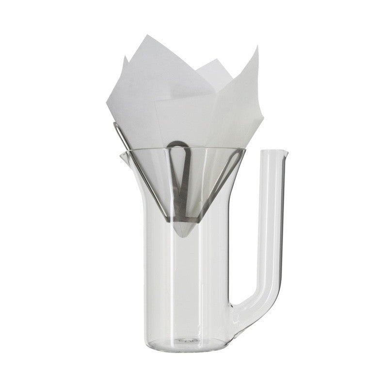 Jarra de vidrio E&B para cafetera y flor