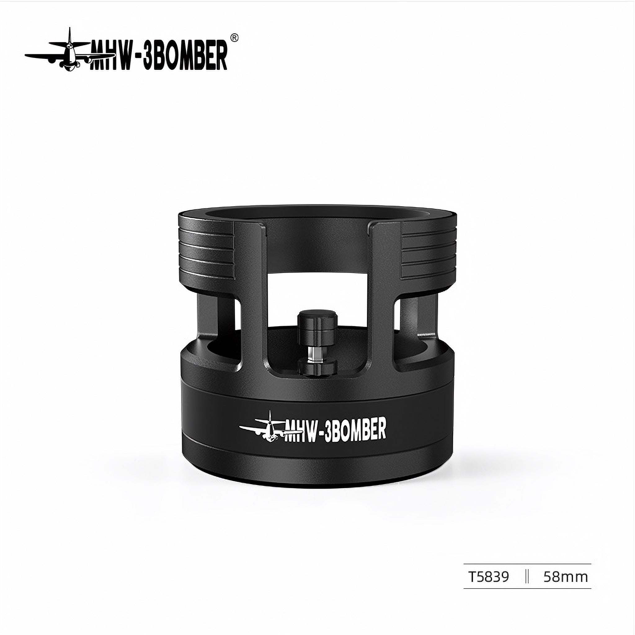YU Series Portafilter Holder Black 58.35mm
