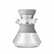 Cafetera con servidor transparente
