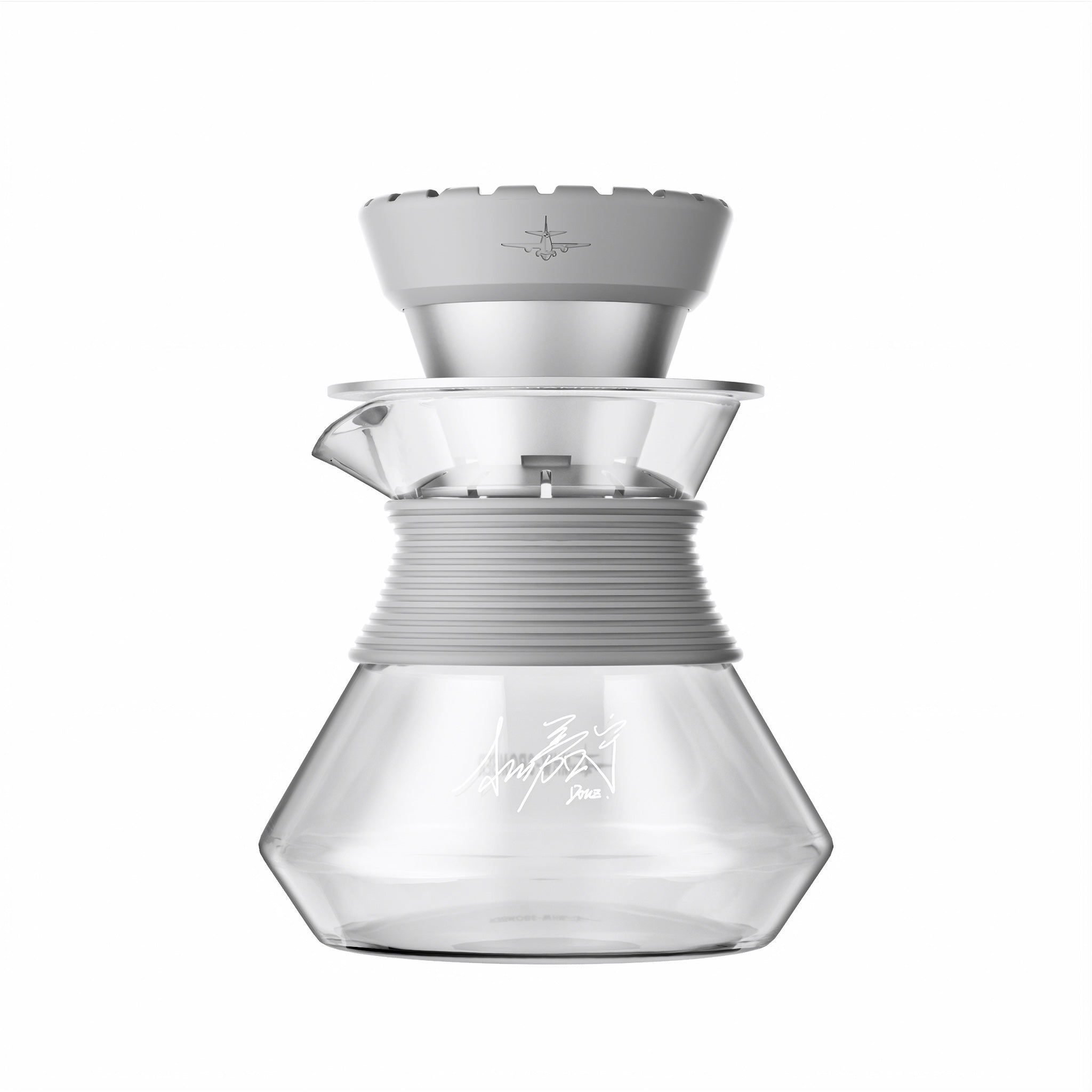 Cafetera con servidor transparente