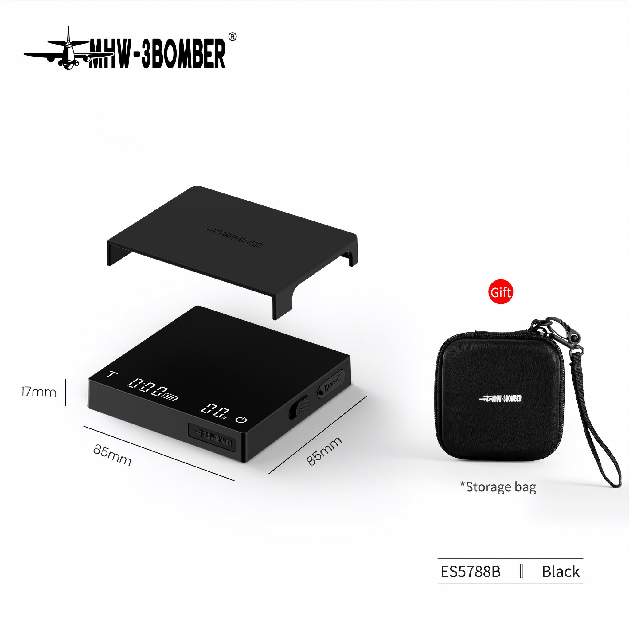 Cube Coffee Scale 3.0 Micro Black