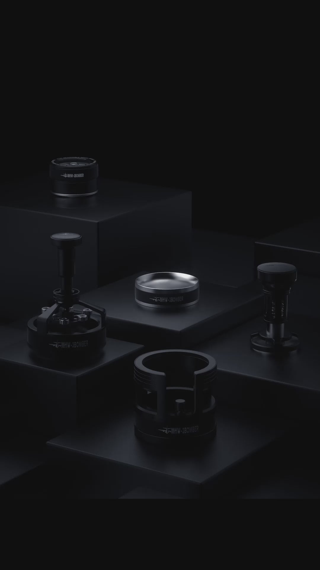 Load video: YU Series Magnetic Dosing Ring 58.35mm Black