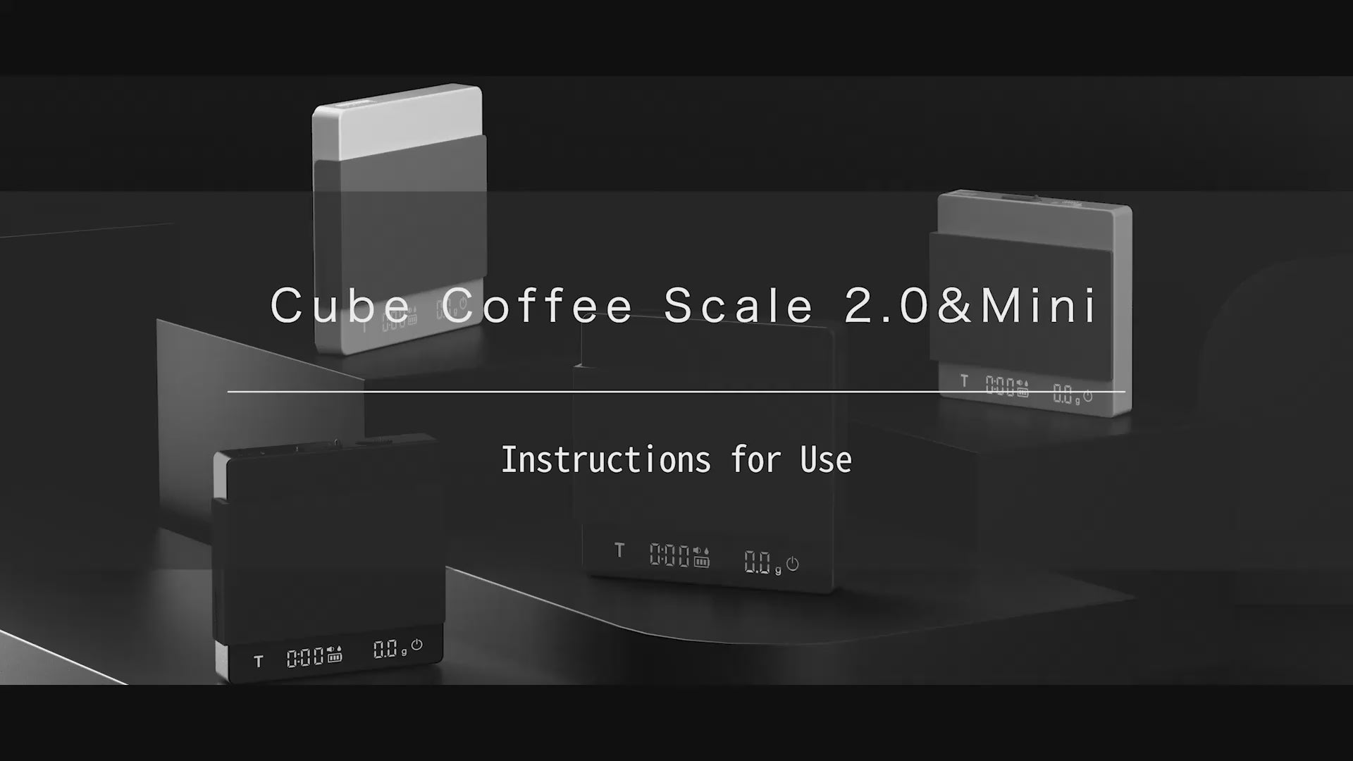 Load video: Cube Coffee Scale 2.0 Black