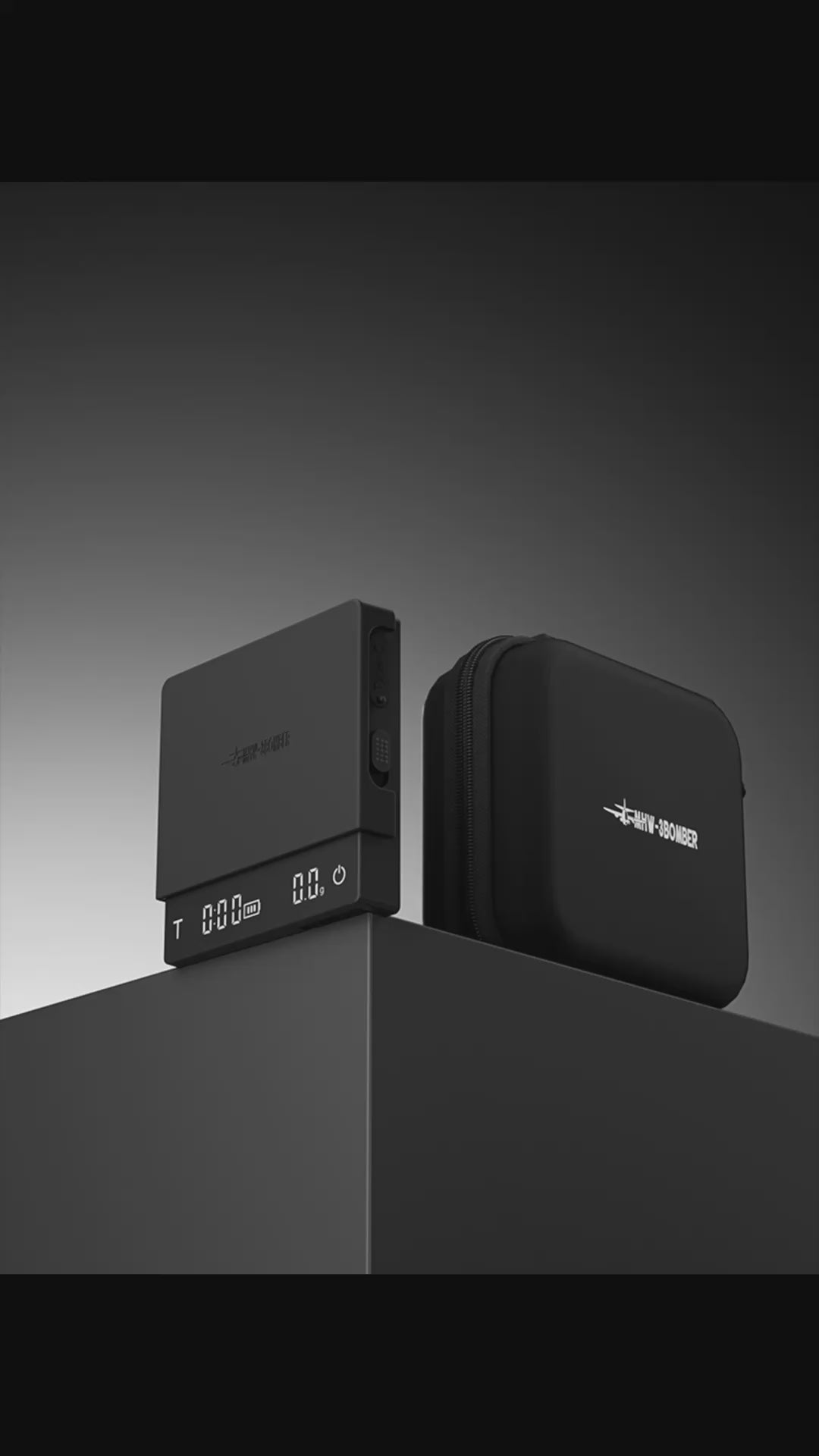 Load video: Cube Coffee Scale 3.0 Micro Black