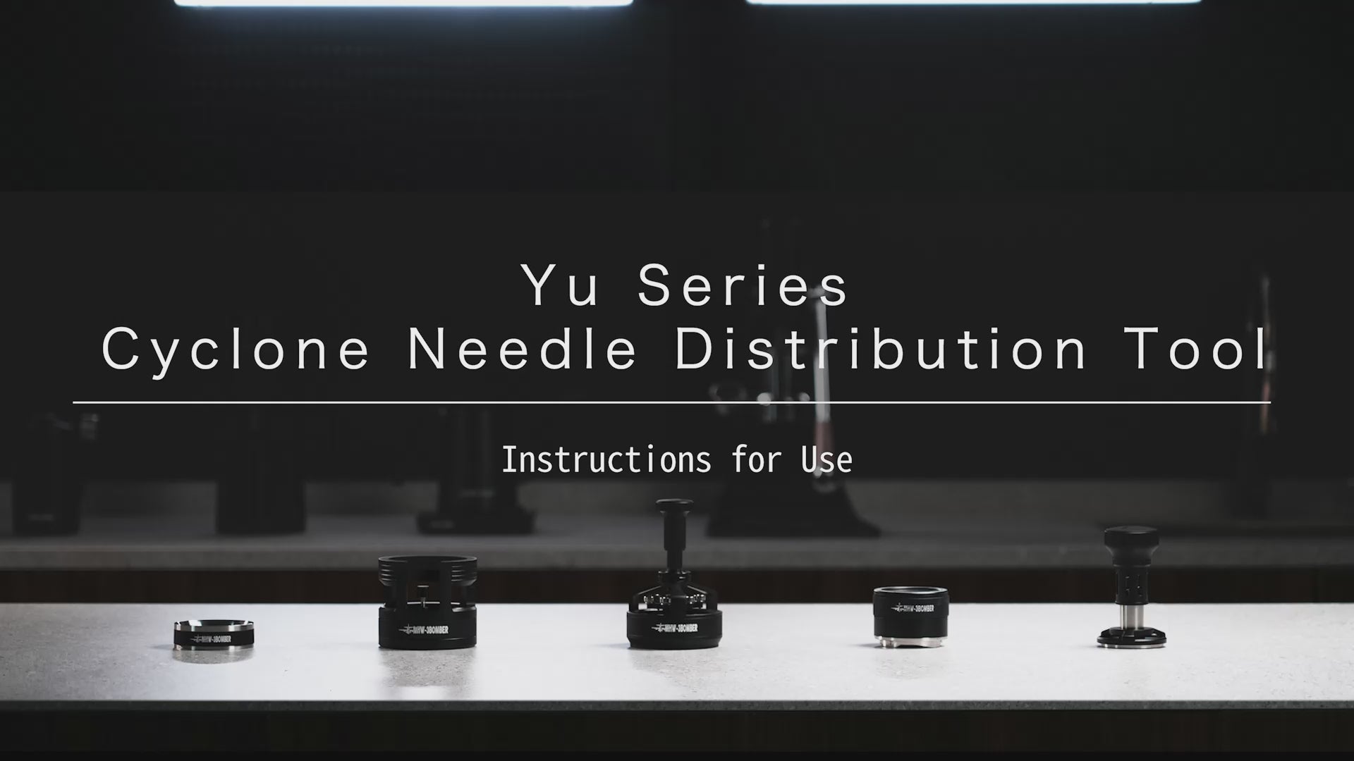 Load video: YU Series Infinite Coffee Distributor Black 58.35mm